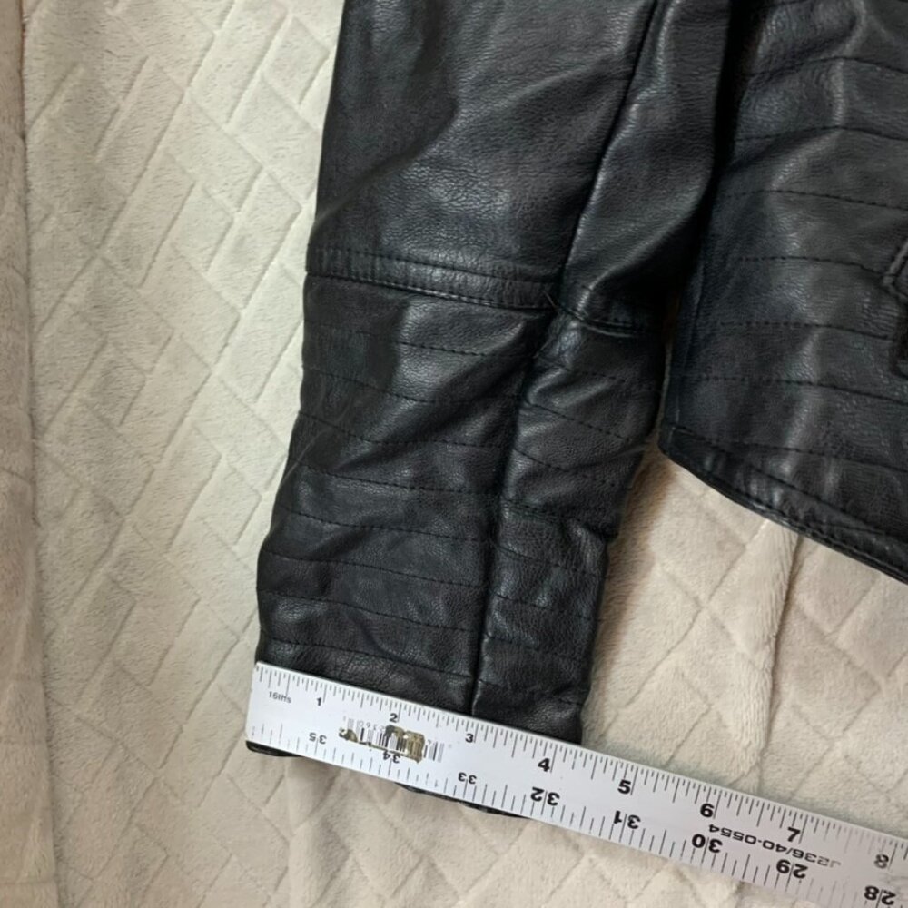 Love Tree Black Faux Leather Moto Jacket - Picture 10 of 15